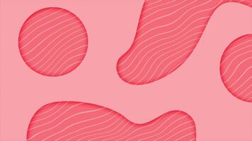 Red color simple and classy wavy pattern abstract design loop able geometric background video