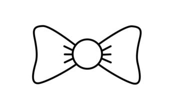 Animation of line sketch of butterfly ribbon icon video