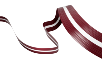 3d Flag Of Latvia 3d Wavy Shiny Latvia Ribbon Flag 3d Illustration png