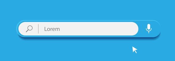 Search bar Internet browser 3d style vector