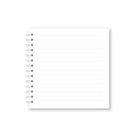 realistic opened notebook. vector