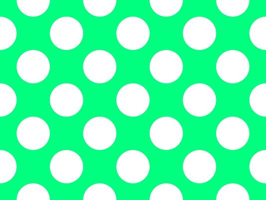 white color polka dots over spring green background