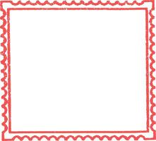 blank rectangular postage meter stamp transparent vector