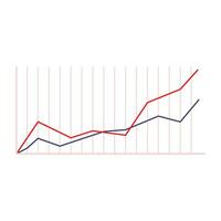 Timeline, Rating. Rating scale of elections, finance, socium and other. Linear multi-colored graph. Business analytics two curved lines. vector