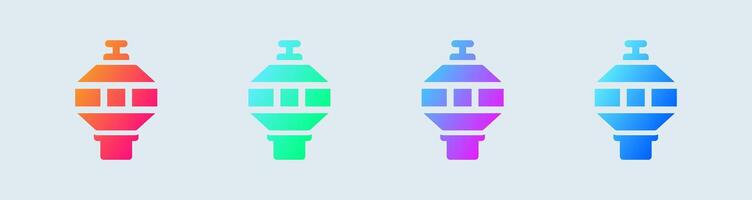Control solid icon in gradient colors. Terminal signs illustration. vector