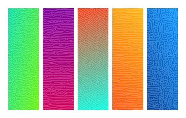 Turing reaction colorful background