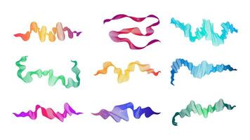 Abstract backdrop with wave gradient lines vector