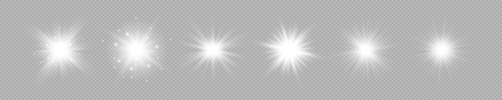 Light effect of lens flares vector