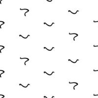 Seamless pattern with sketch squiggle vector