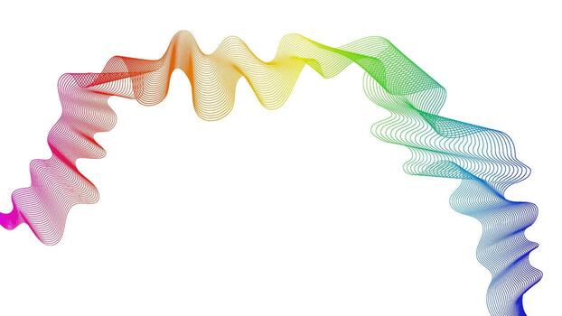 Abstract backdrop with wave gradient lines vector