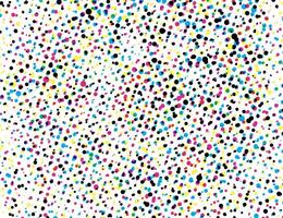 cmyk of dots on a white background, colorful abstract dots and circles on white background, vector