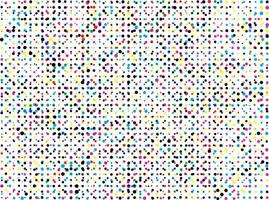 abstract cmyk dots on a white background, abstract dots and circles on white background, vector