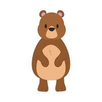 A cartoon bear standing on its hind legs vector
