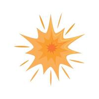 A cartoon explosion icon on a white background vector