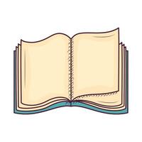 Open book illustration design vector