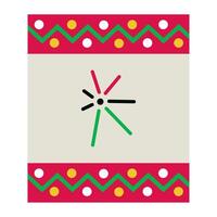 A christmas card with a red and green background vector