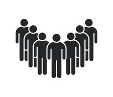 A group of people standing in a circle vector