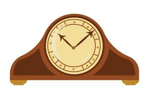 An old clock on a white background vector