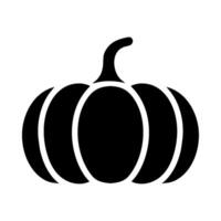 A black and white pumpkin icon on a white background vector