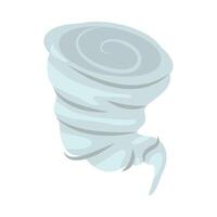 Tornado icon in cartoon style isolated on white background vector