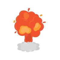 An orange explosion icon on a white background vector