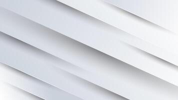 Elegant white background with diagonal 3d shape design vector