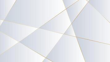 Abstract white background with luxury golden line vector
