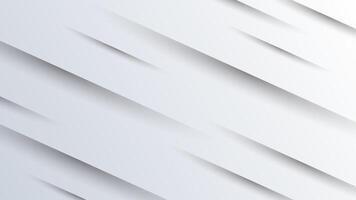 Elegant white background with diagonal 3d shape design vector
