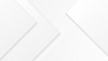 Abstract white square background with 3d design vector