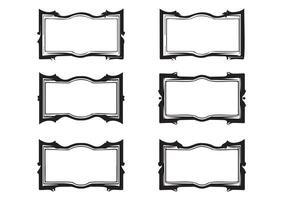 Vintage Rectangle Frame Designs Collection for Logo Design, Card Design, and Brochure Design vector