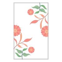 A floral pattern on a white background vector