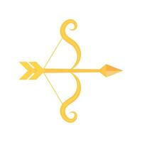 An arrow with a bow and arrow on it vector
