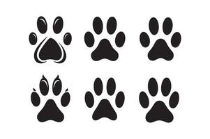 Transparent Background Paw Print Icon, Dog or Cat vector