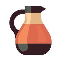 A jug of coffee on a white background vector