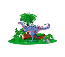Alectrosaurus prehistoric dinosaur character vector