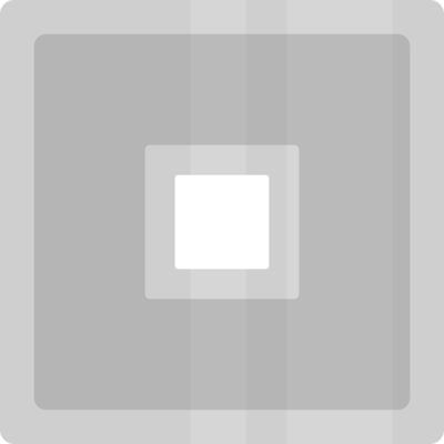 Silver coin. Square silver coin.
