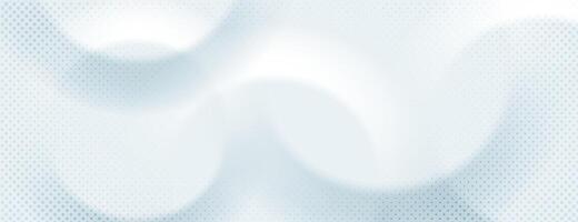 white overlapping circles background with halftone vector