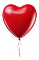 heart shaped balloon isolated on a transparent background png