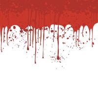 Red paint background. Blood splatter background with copy space on bottom. vector