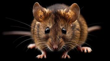 a photo of a mouse looking up at the camera with its big eyes,