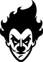 Clown, Minimalist and Simple Silhouette - illustration vector