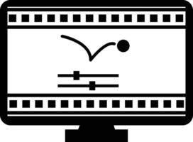 Animation icon. Edit movie sign. Animation clip symbol. flat style. vector