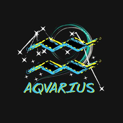 Grunge label with icon of zodiac sign Libra