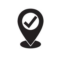 GPS location icon on white background. illustration vector