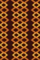 Ethnic ikat motif fabric Ikat Ethnic pattern brown background wallpaper. Abstract,illustration. 5.8.24 -6 vector