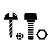 Screw icon on white background vector