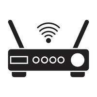 WIFI router icon on white background vector
