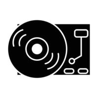 record player icon on white background vector