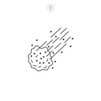 Comet icon symbol illustration isolated on white background vector