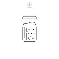 Mustard sauce icon symbol illustration isolated on white background vector